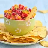 Front View of Strawberry Salsa 