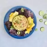Front View of Guacamole Salsa