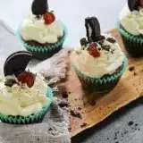 Vegan Oreo Cupcakes on a tray