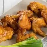 Air Fryer Buffalo Chicken Wings in a serving plate