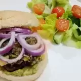 Front shot of Chimichurri Burger