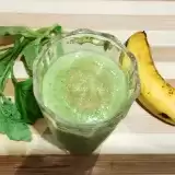 Top view of Green Apple Smoothie