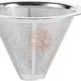 Upgraded Pour Over Coffee Filter, Paperless Mess Stainless Steel Coffee Filter