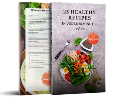 25 Healthy recipes in under 35 minutes cookbook cover